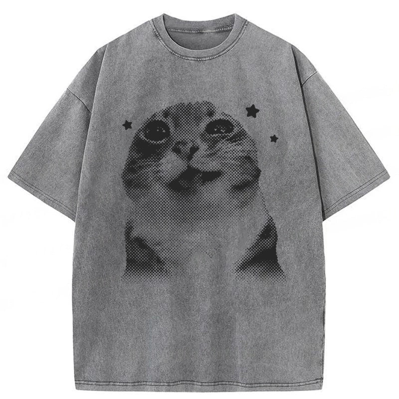 Silly Cats Washed Unisex Tee
