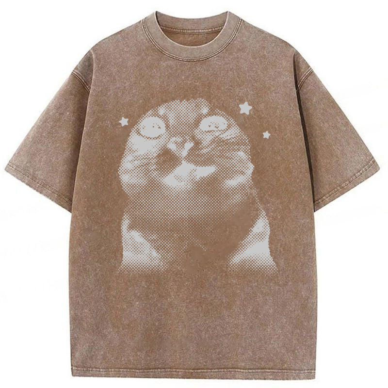 Silly Cats Washed Unisex Tee