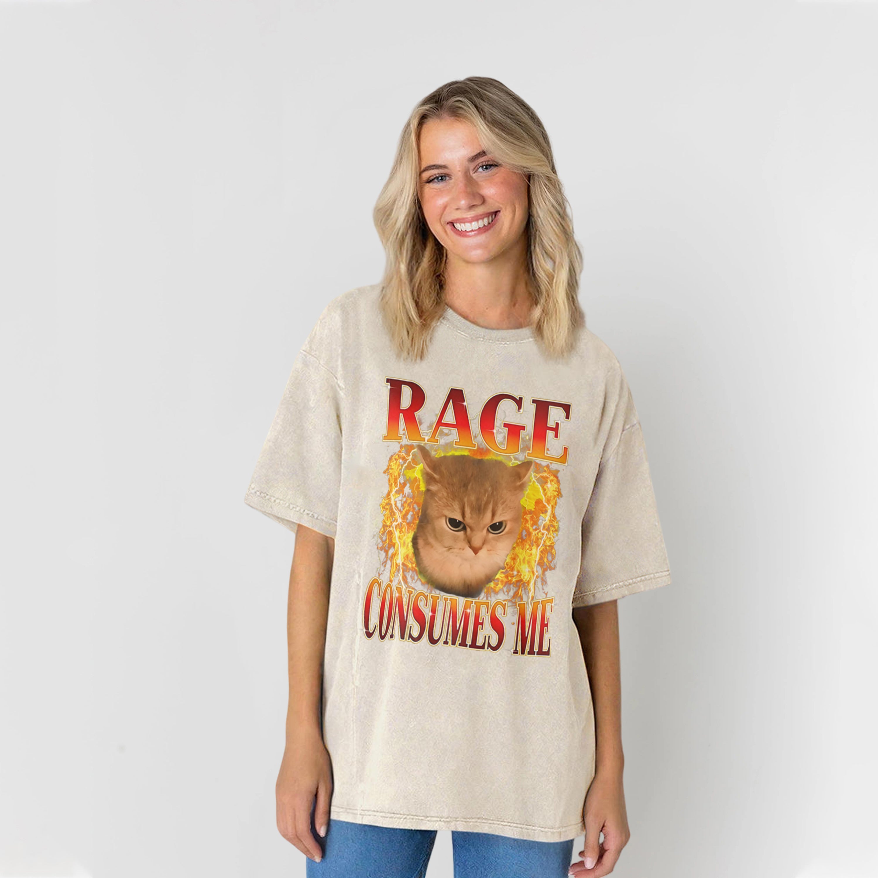 Rage Consumes Me Washed Unisex Tee