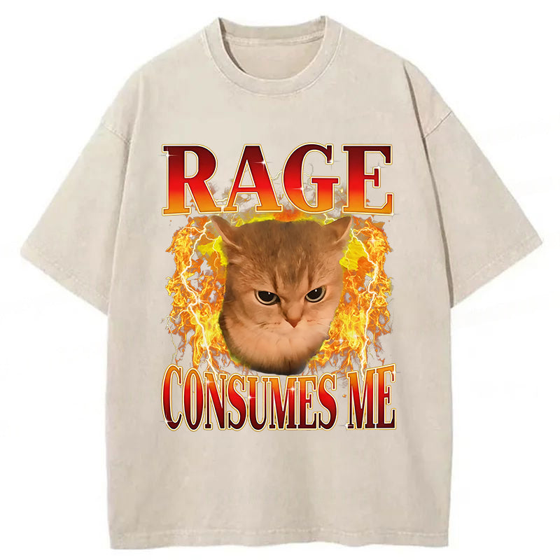 Rage Consumes Me Washed Unisex Tee