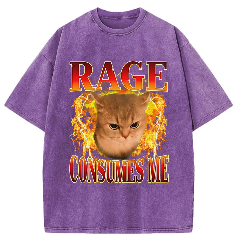 Rage Consumes Me Washed Unisex Tee