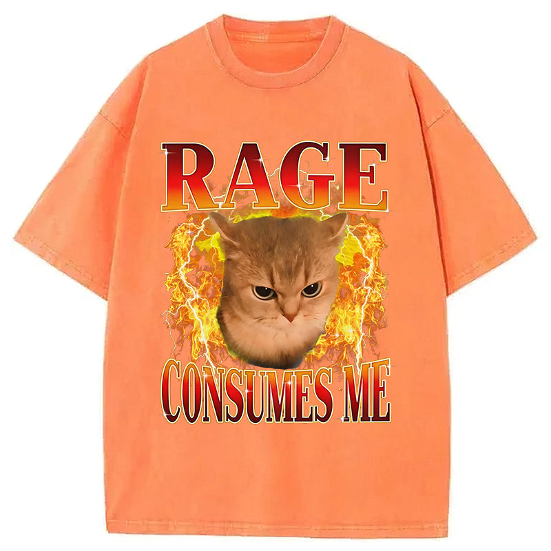 Rage Consumes Me Washed Unisex Tee