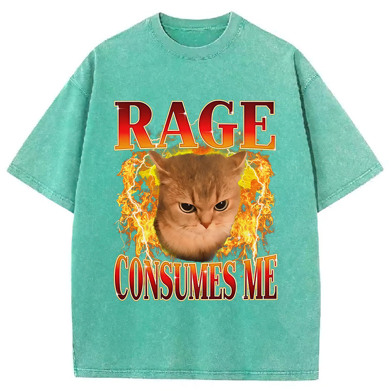 Rage Consumes Me Washed Unisex Tee
