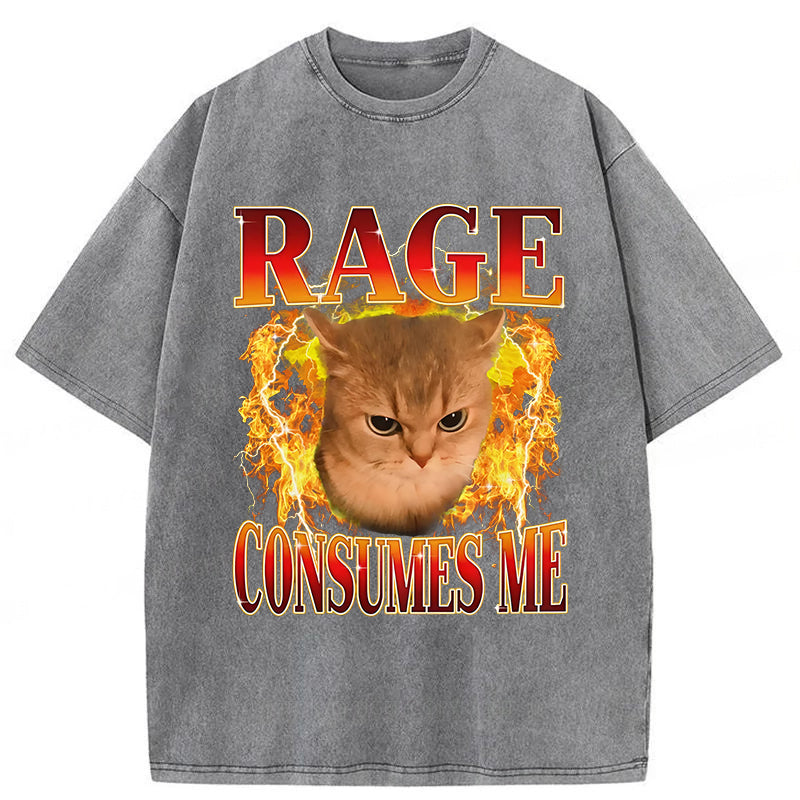 Rage Consumes Me Washed Unisex Tee