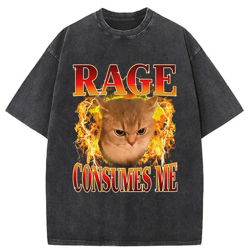Rage Consumes Me Washed Unisex Tee