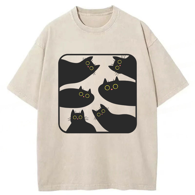 Cat Lover Washed Unisex Tee