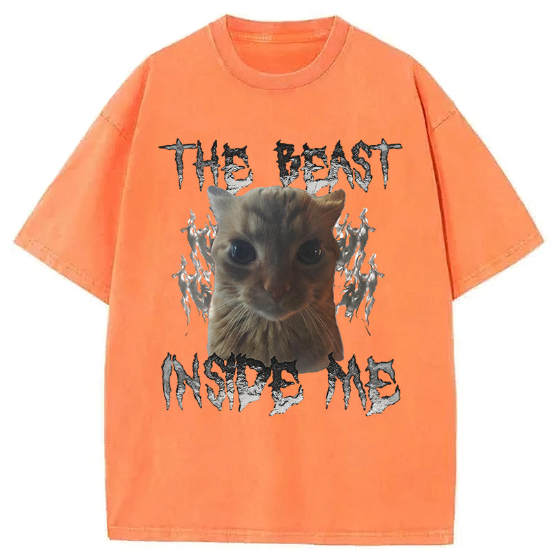 The Beast Inside Me Washed Unisex Tee