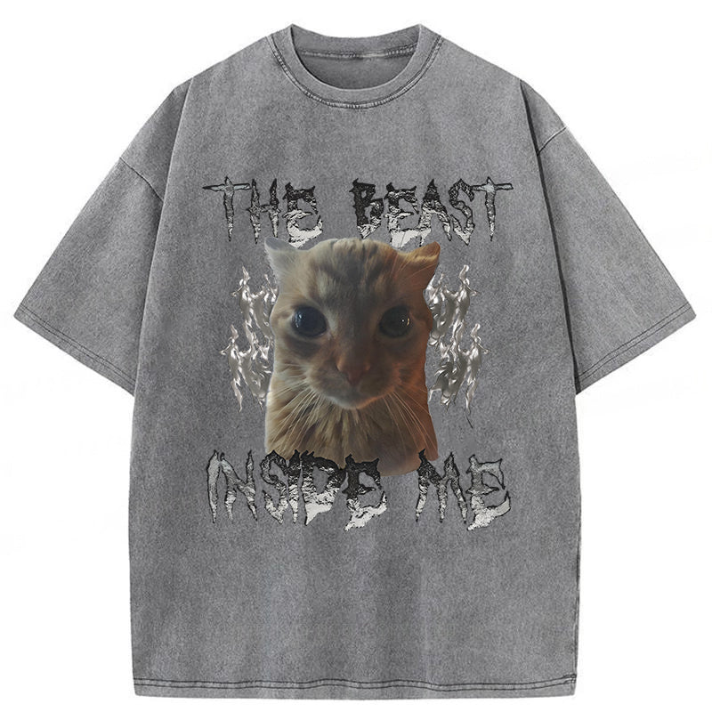 The Beast Inside Me Washed Unisex Tee