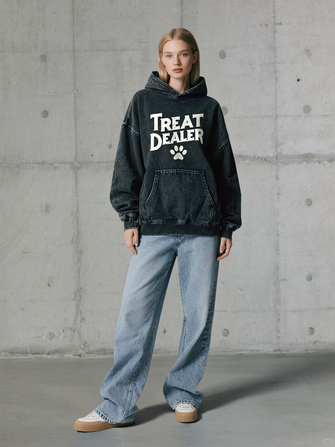 Treat Dealer Washed Unisex Hoodie