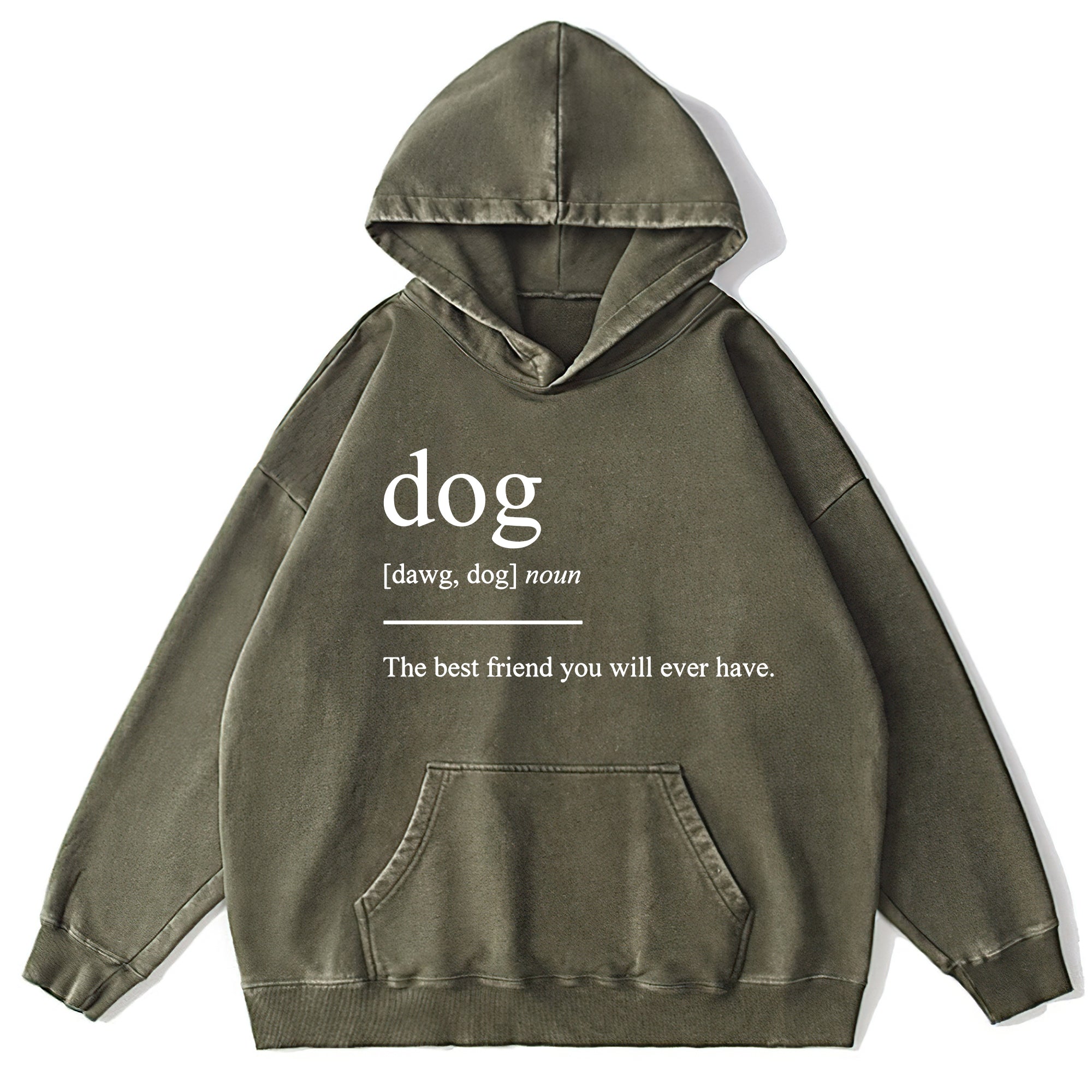 Dog Definition Washed Unisex Hoodie