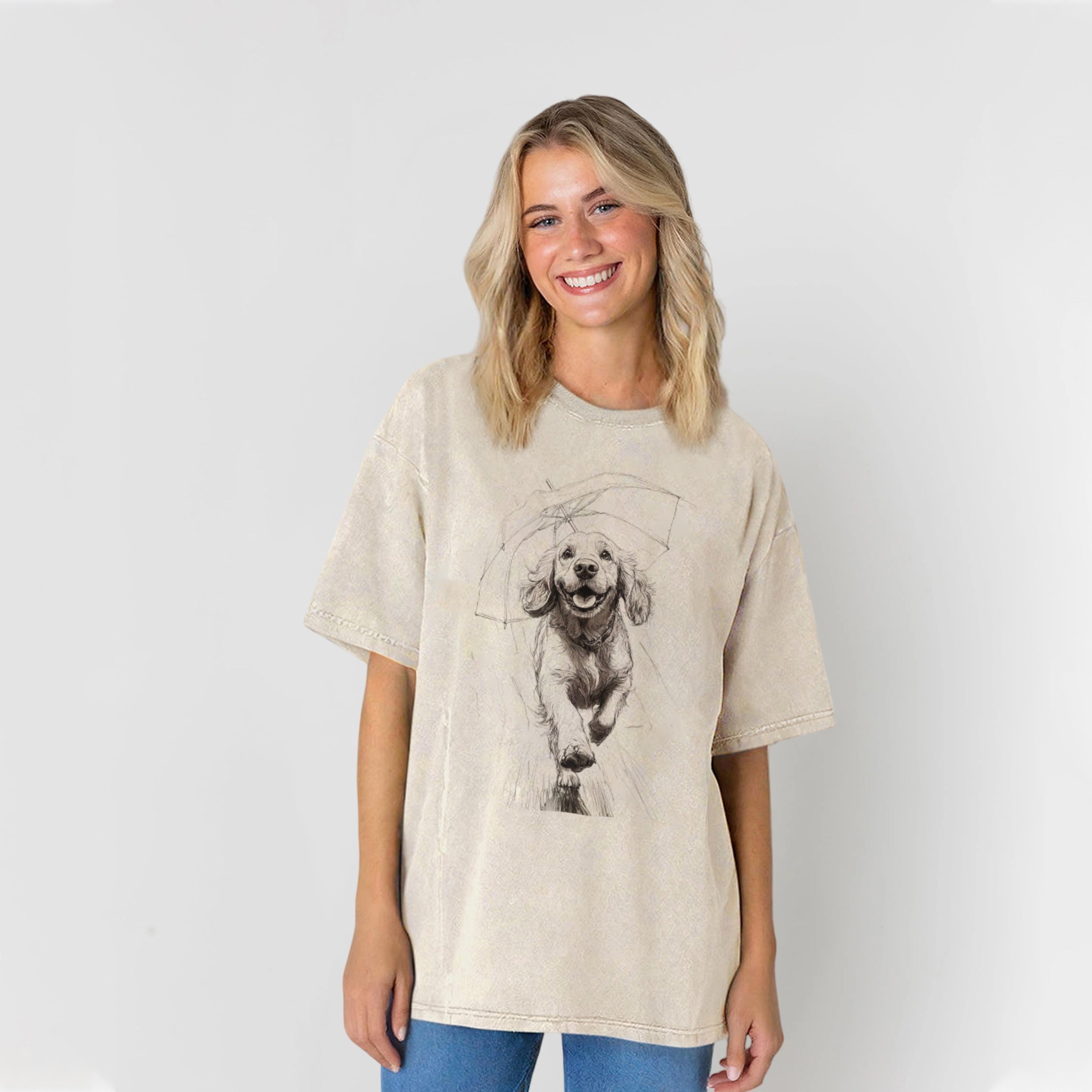 Running Dog Washed Unisex Tee