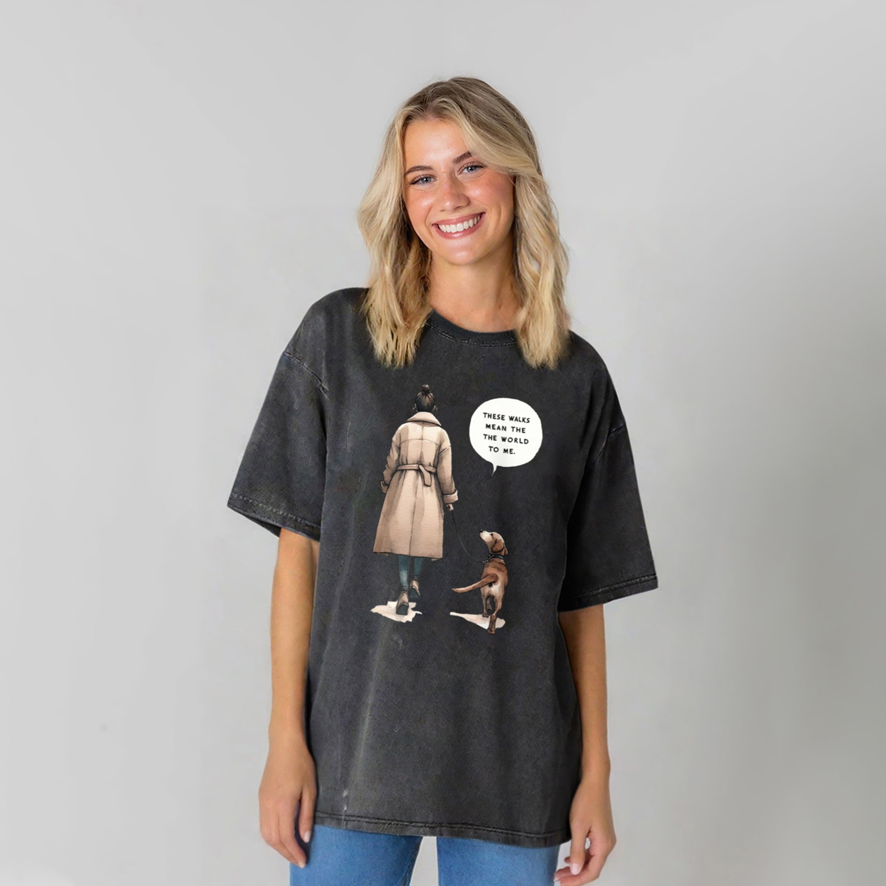 These Walks Mean The The World Washed Unisex Tee