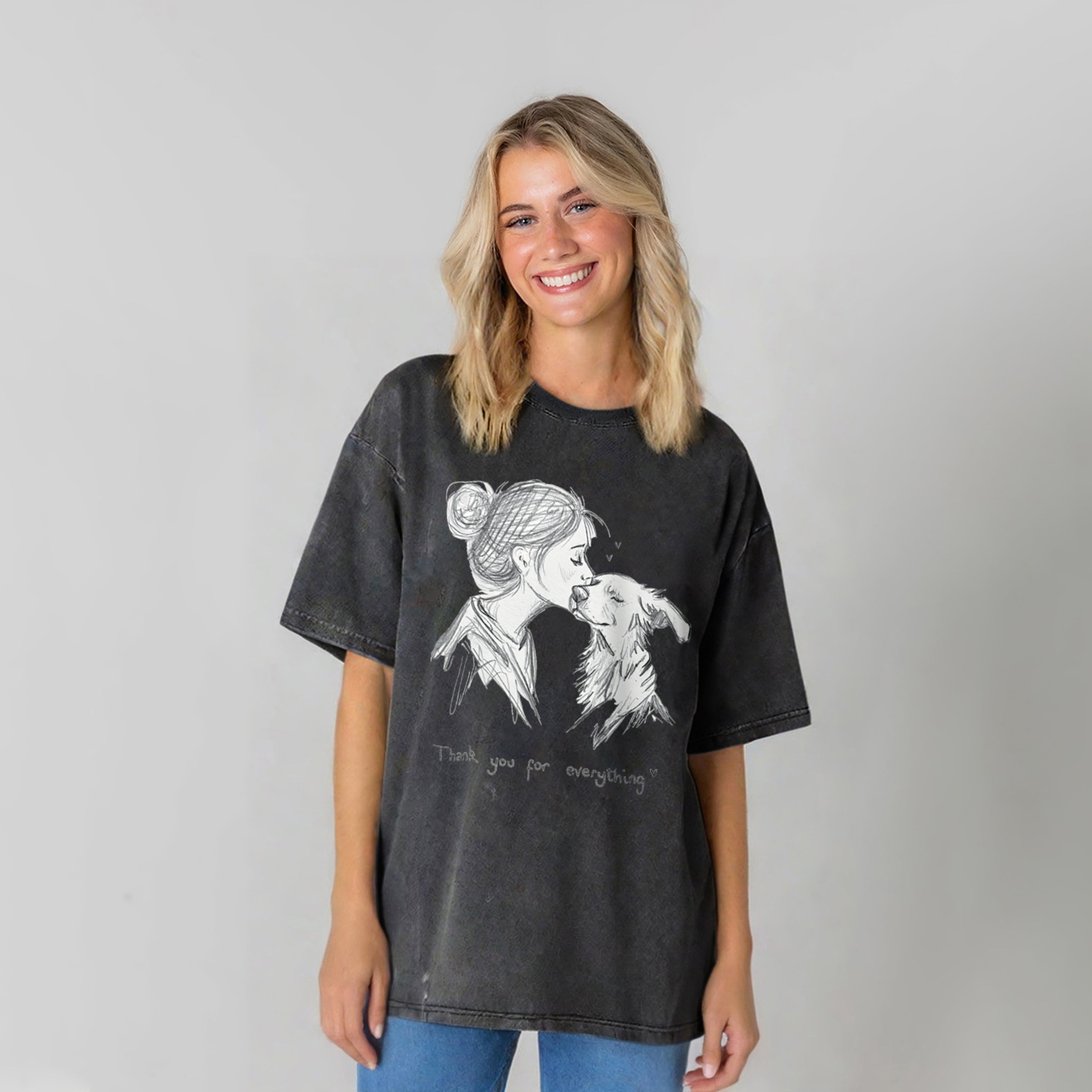 Thank You For Everything Washed Unisex Tee