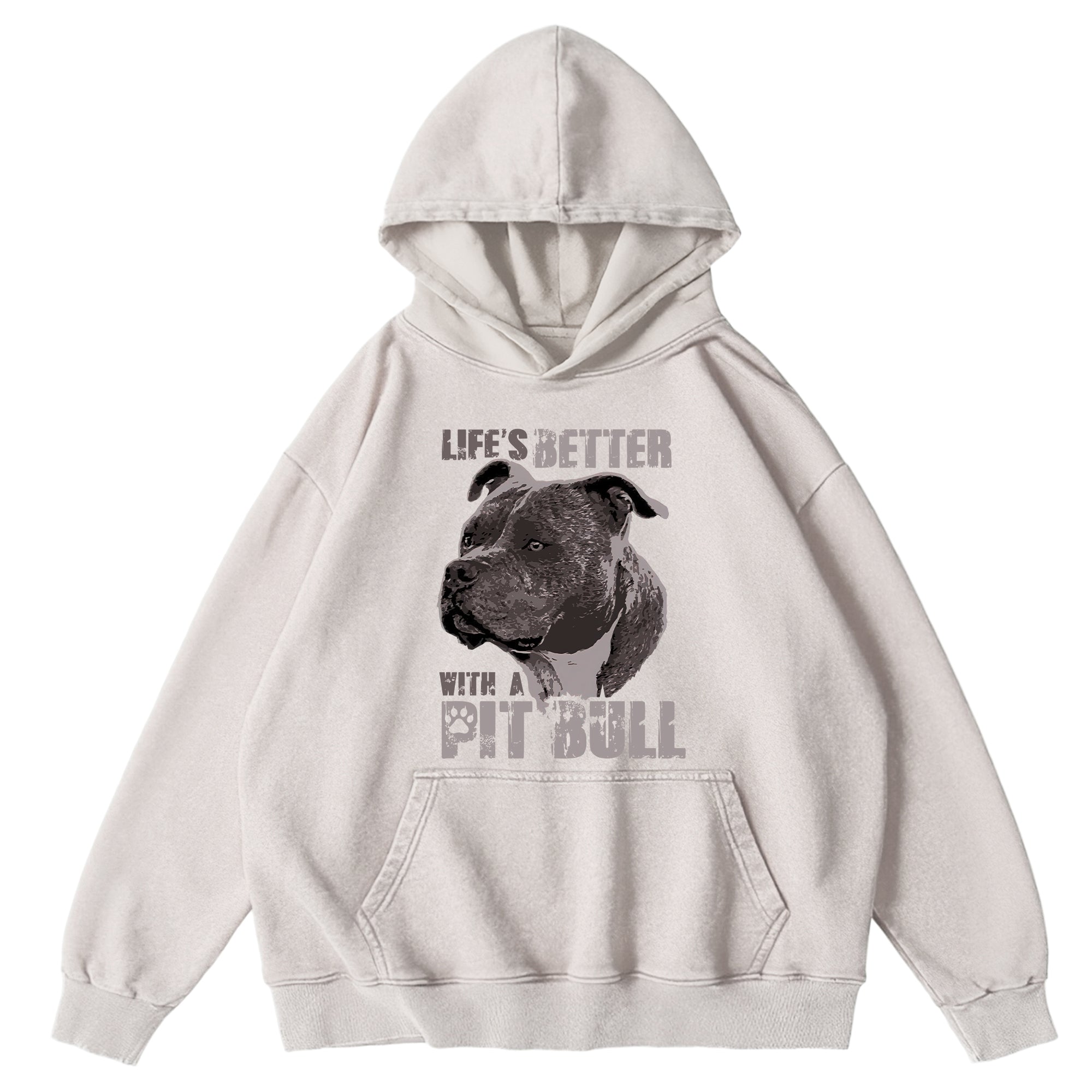 Life's Better With A Pit Bull Washed Unisex Hoodie