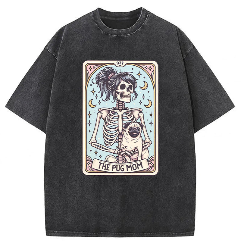 Pug Dog Washed Unisex Tee