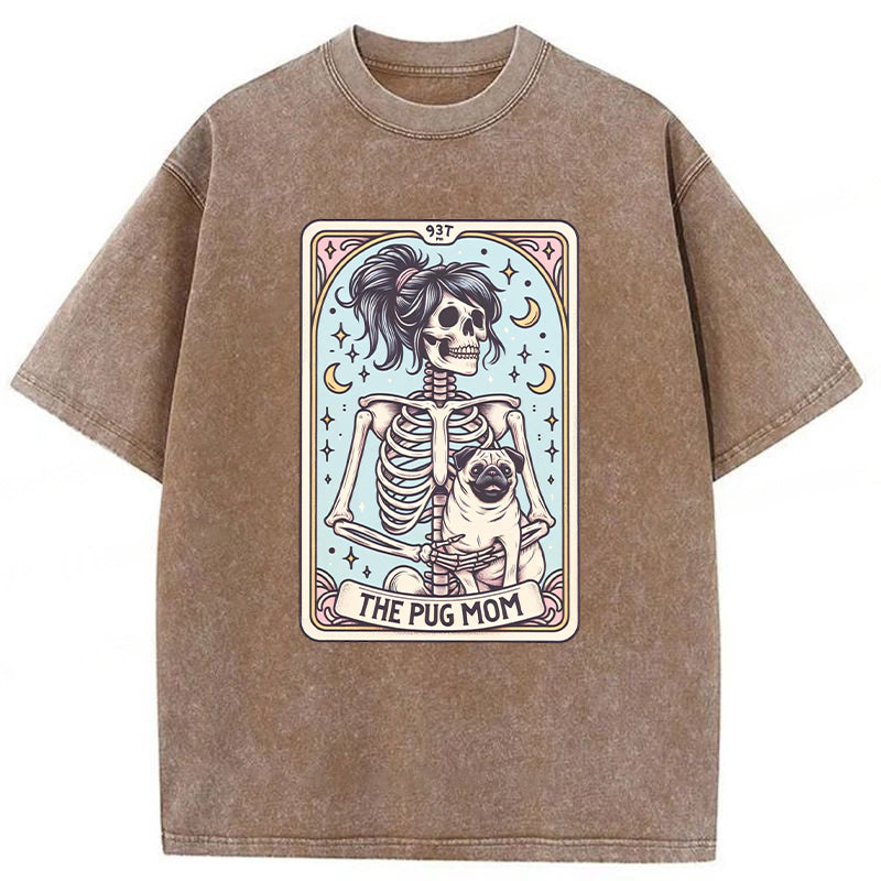 Pug Dog Washed Unisex Tee