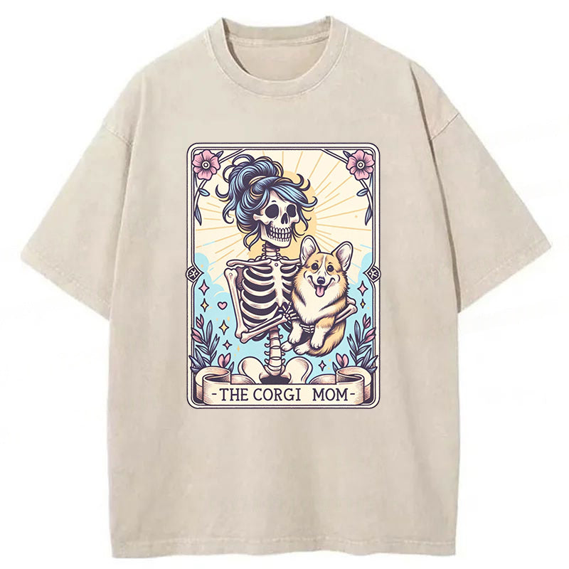 Corgi Washed Unisex Tee