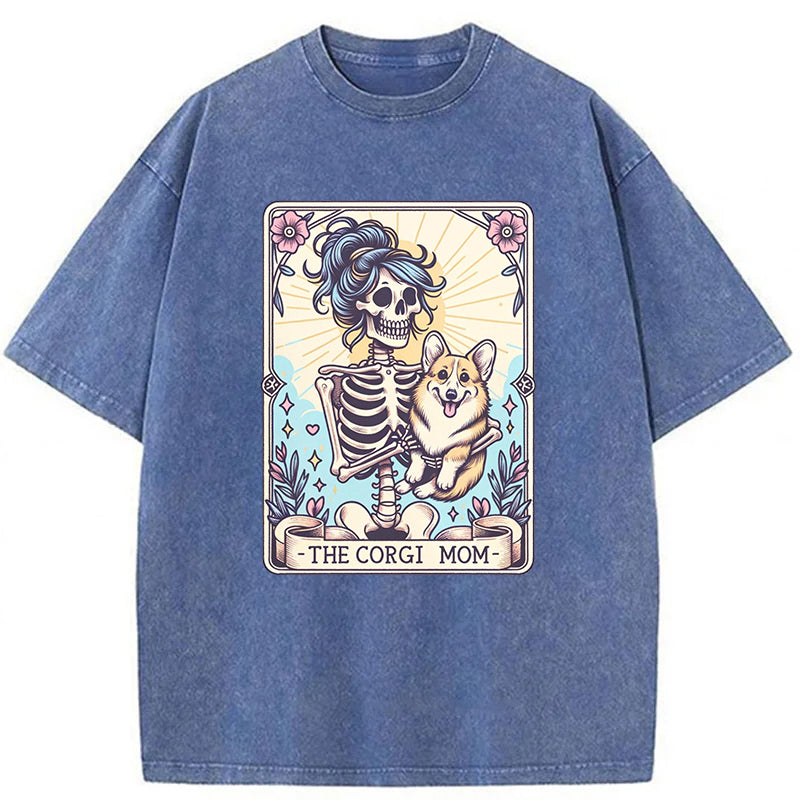 Corgi Washed Unisex Tee