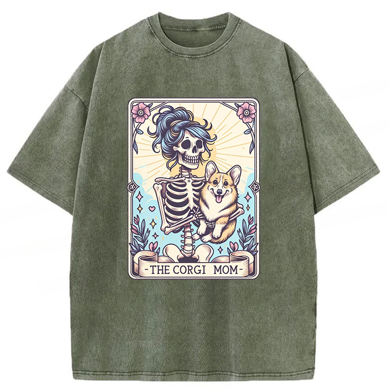 Corgi Washed Unisex Tee