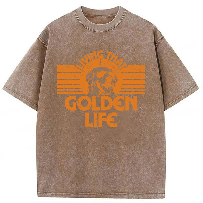 Golden Life Washed Unisex Tee