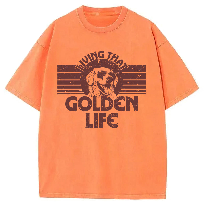 Golden Life Washed Unisex Tee