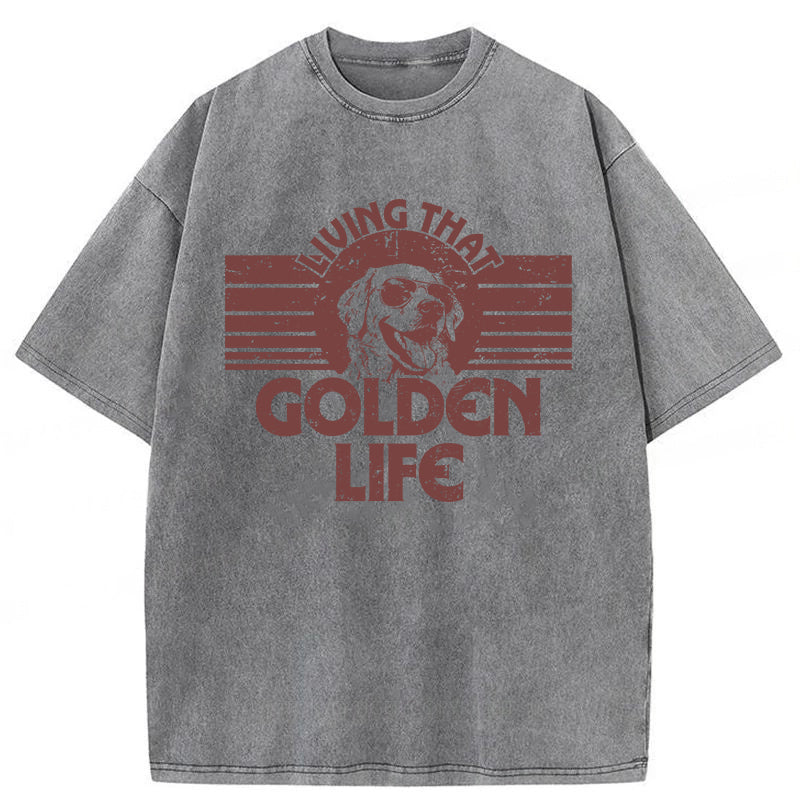 Golden Life Washed Unisex Tee