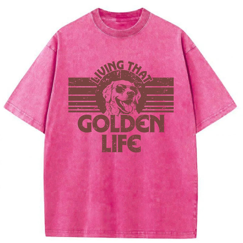 Golden Life Washed Unisex Tee