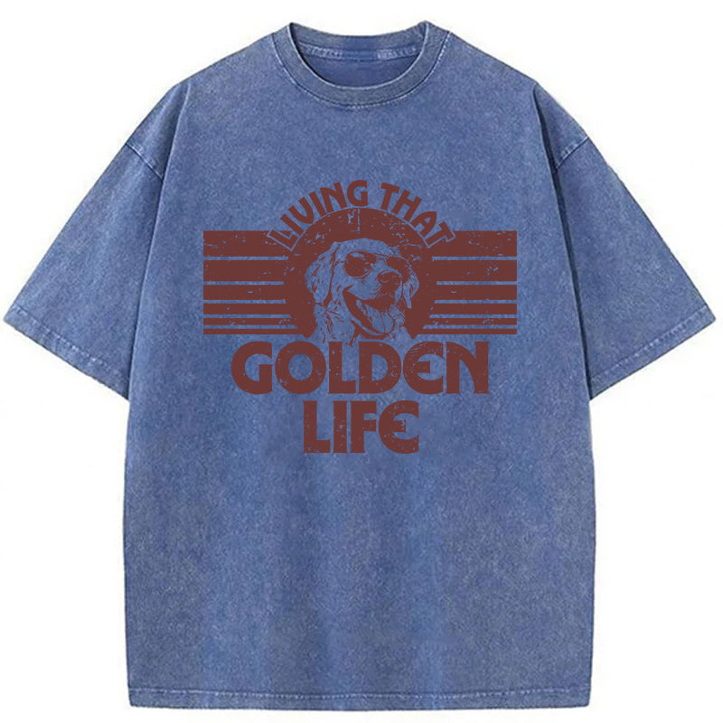 Golden Life Washed Unisex Tee