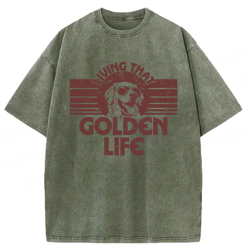 Golden Life Washed Unisex Tee