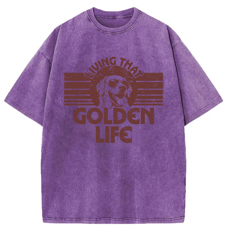 Golden Life Washed Unisex Tee