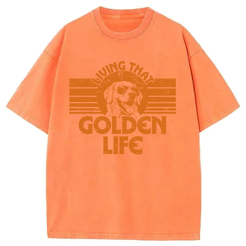 Golden Life Washed Unisex Tee