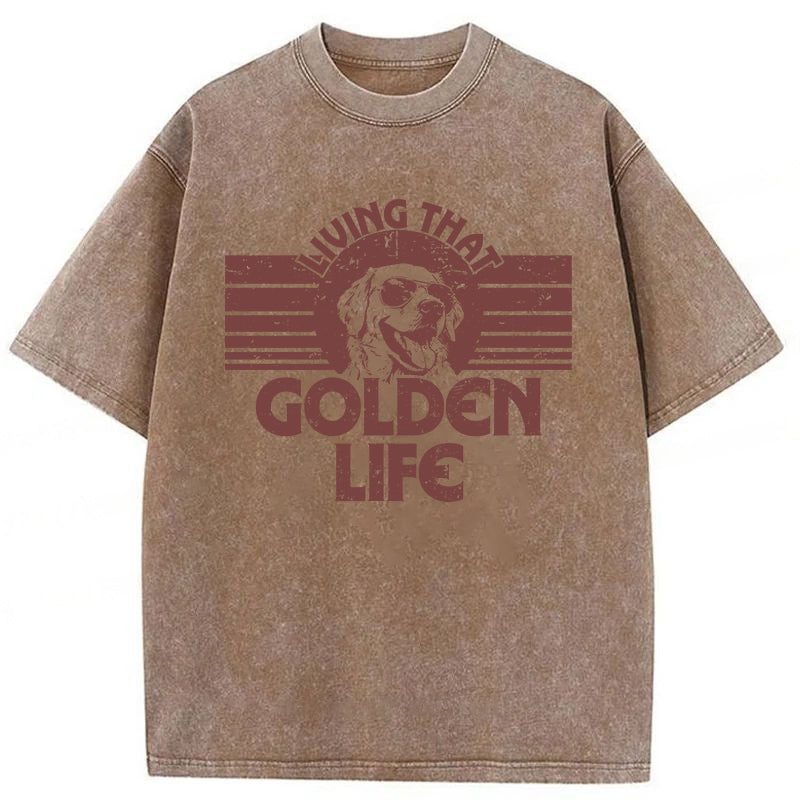 Golden Life Washed Unisex Tee