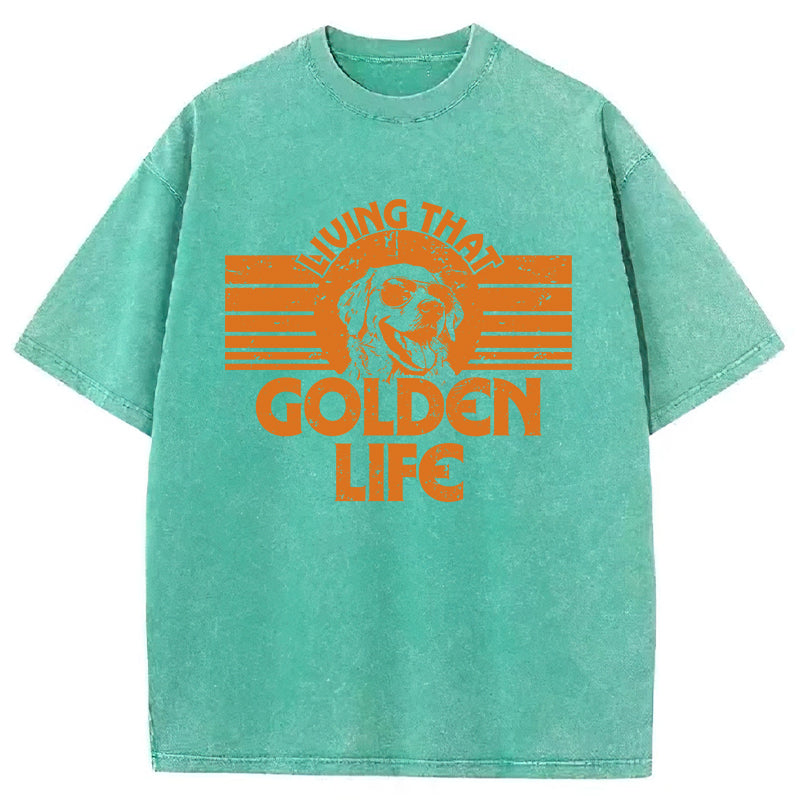 Golden Life Washed Unisex Tee