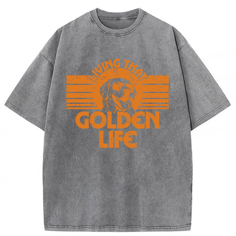 Golden Life Washed Unisex Tee