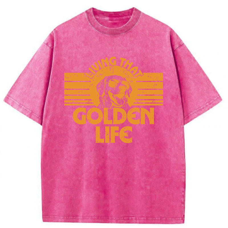 Golden Life Washed Unisex Tee