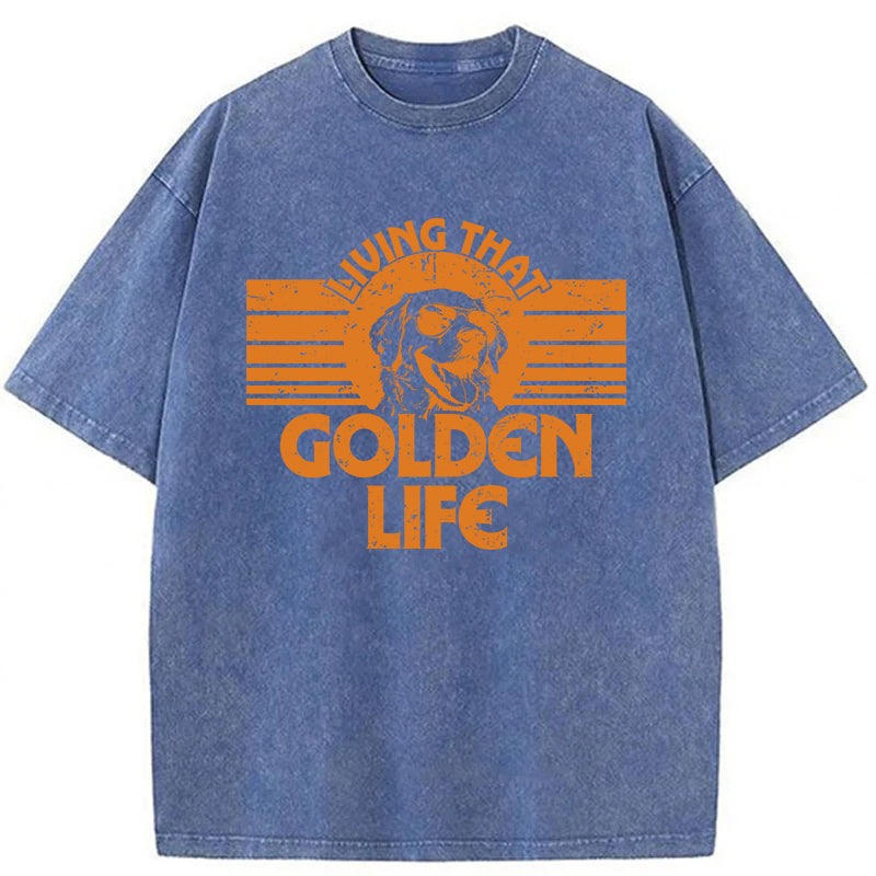 Golden Life Washed Unisex Tee