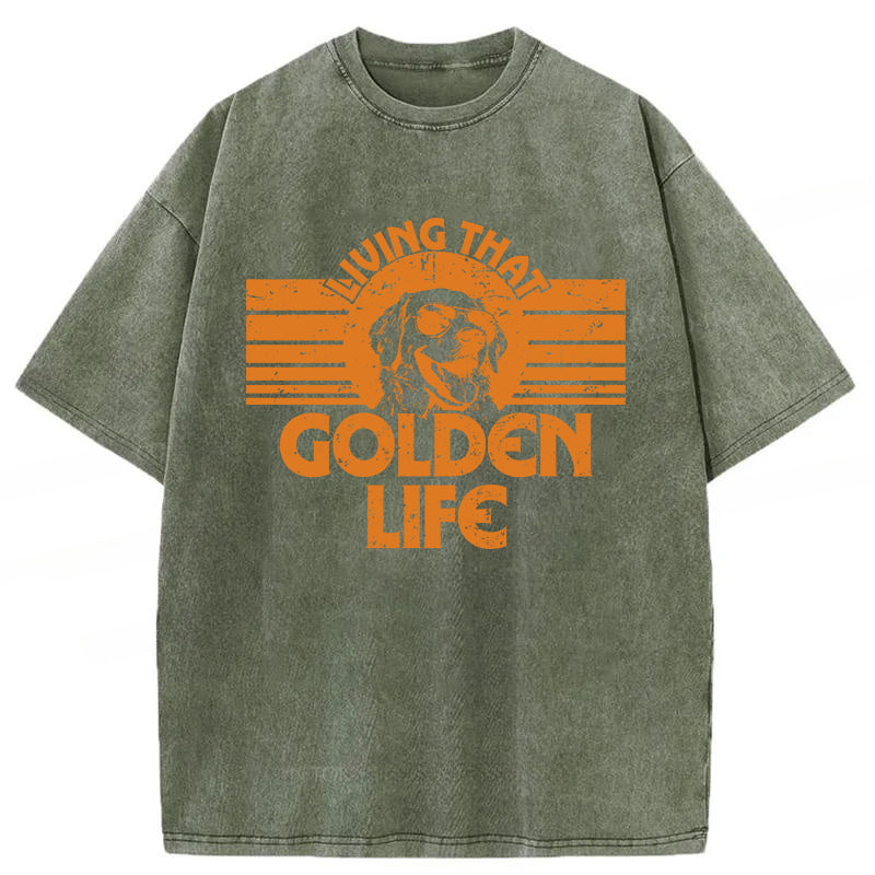 Golden Life Washed Unisex Tee