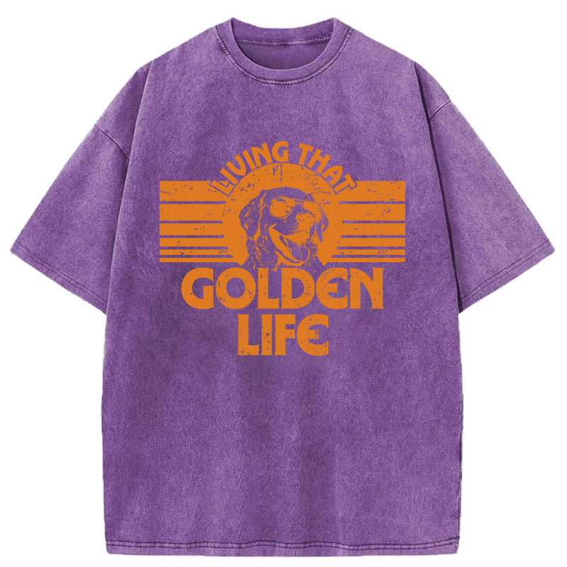 Golden Life Washed Unisex Tee