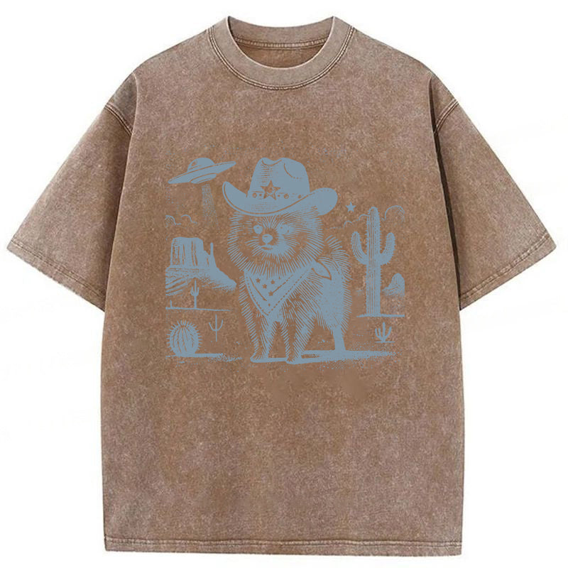 Pomeranian Washed Unisex Tee