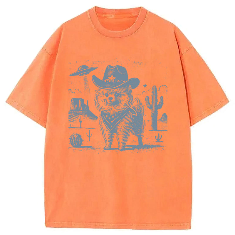 Pomeranian Washed Unisex Tee