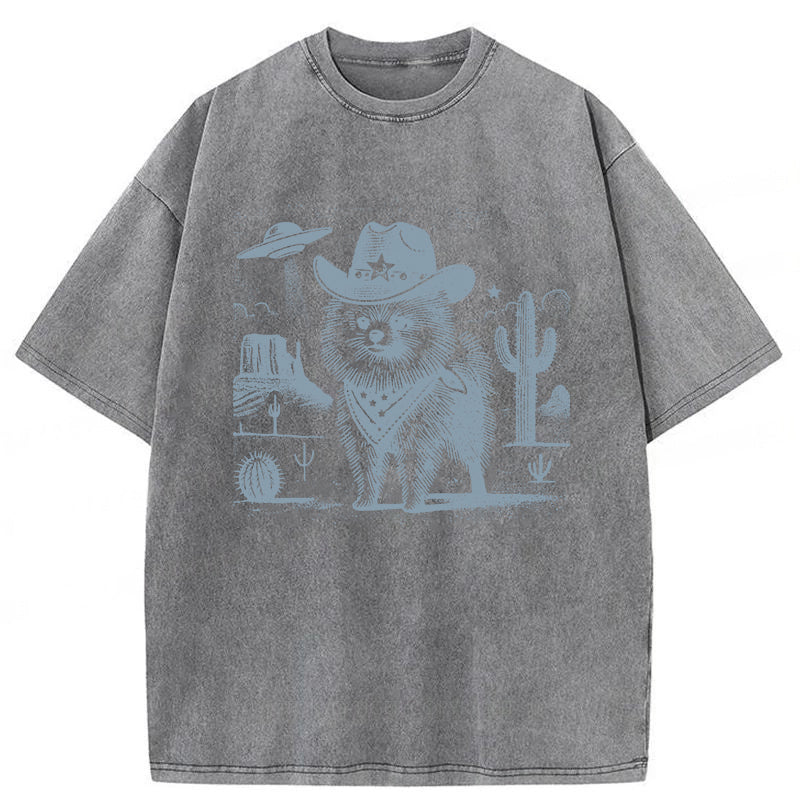 Pomeranian Washed Unisex Tee