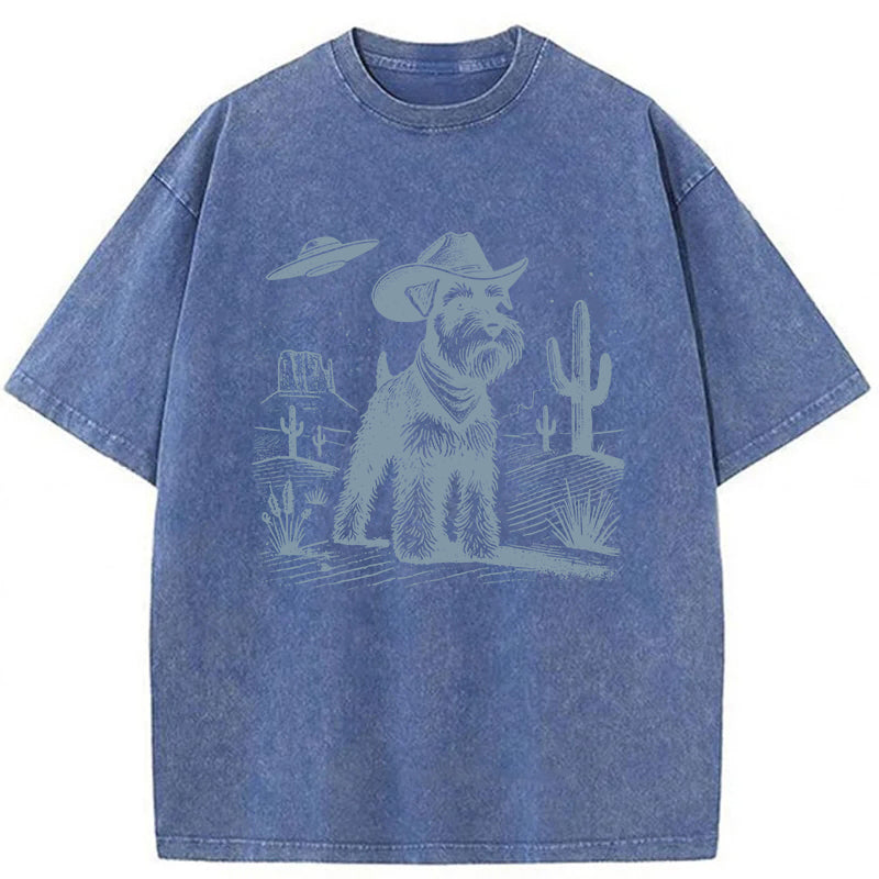 Schnauzer Washed Unisex Tee