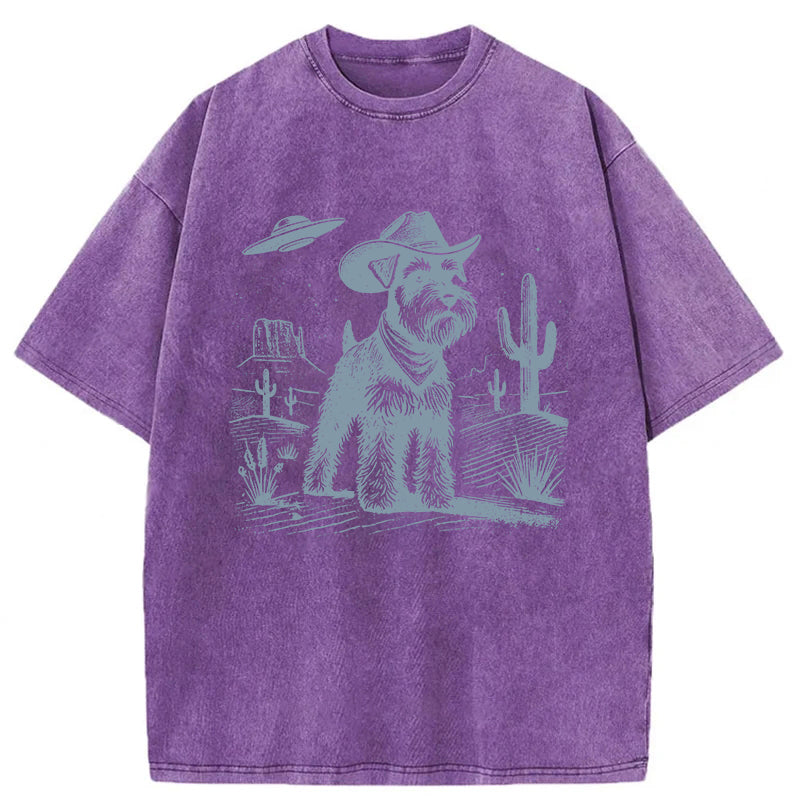 Schnauzer Washed Unisex Tee