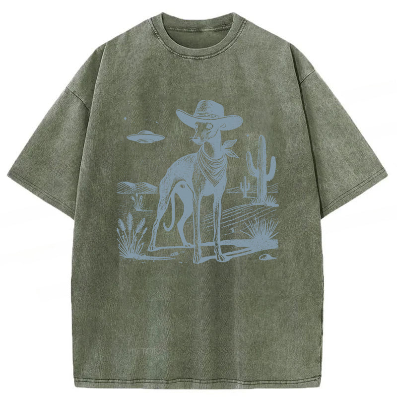 Greyhound Washed Unisex Tee