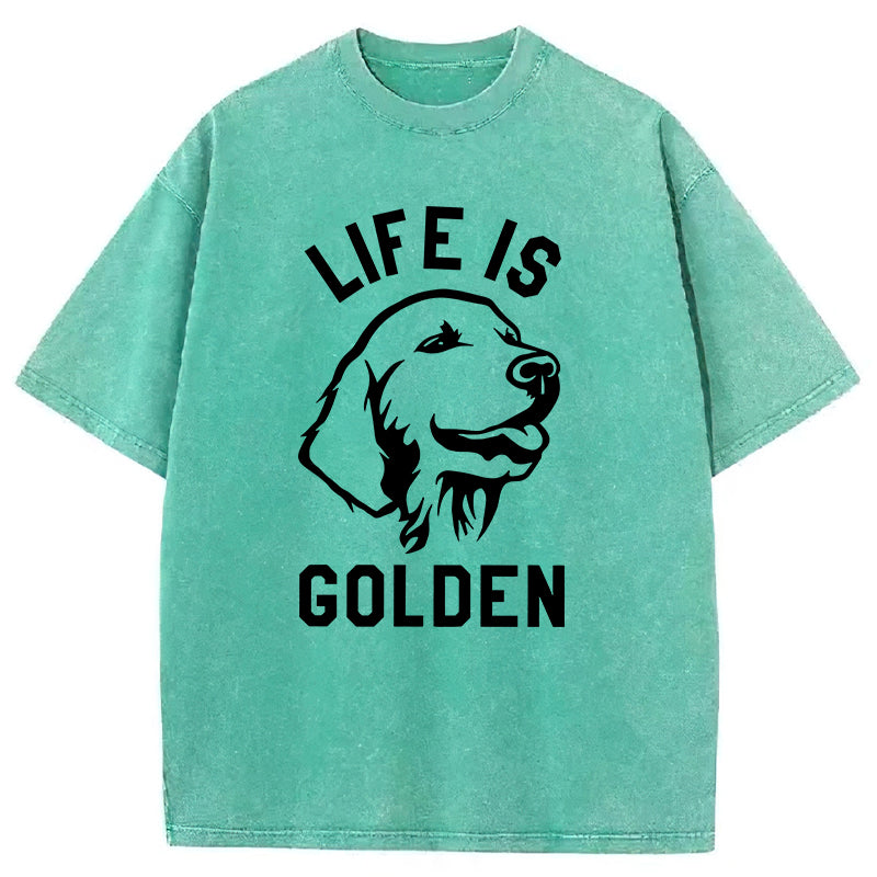 Life Is Golden Washed Unisex Tee