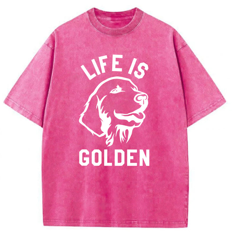 Life Is Golden Washed Unisex Tee