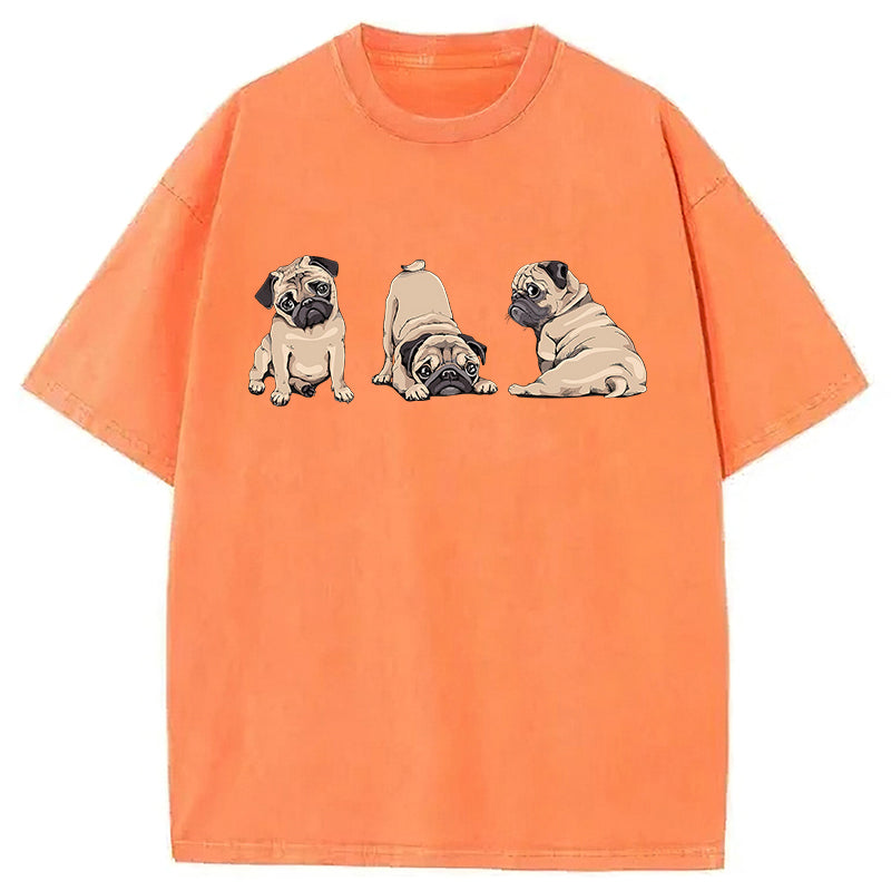 I Was Normal Two Poodles Ago Washed Unisex Tee