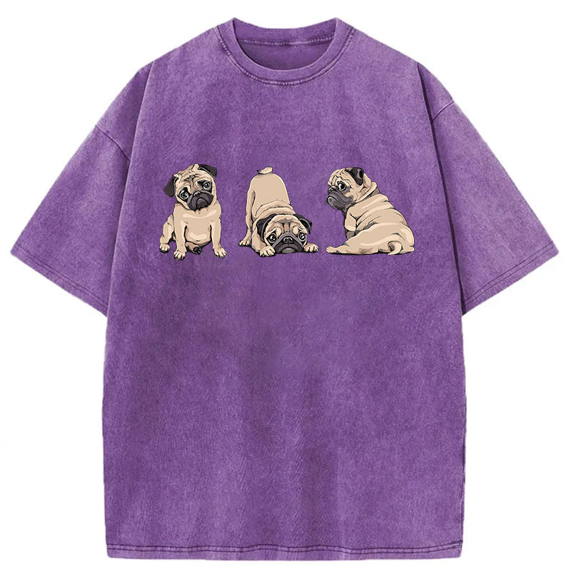 I Was Normal Two Poodles Ago Washed Unisex Tee