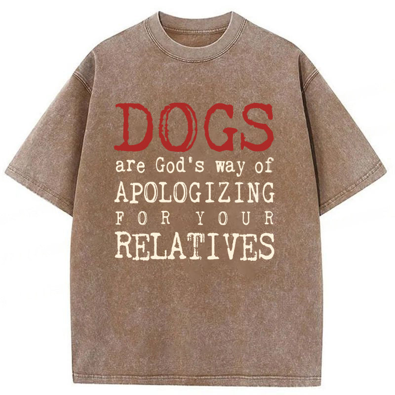 Dogs Are God's Way Washed Unisex Tee