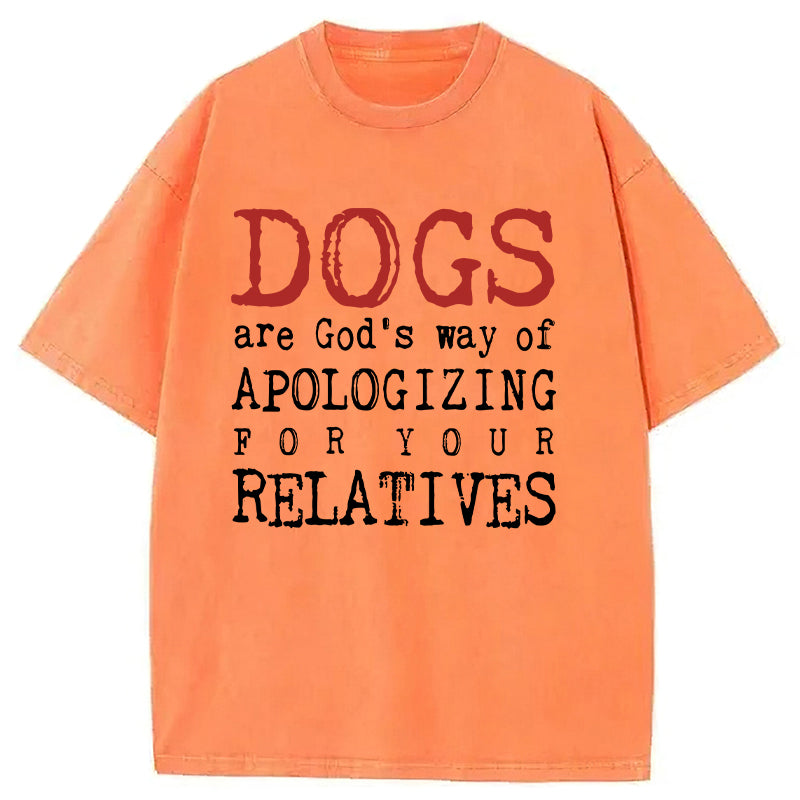 Dogs Are God's Way Washed Unisex Tee